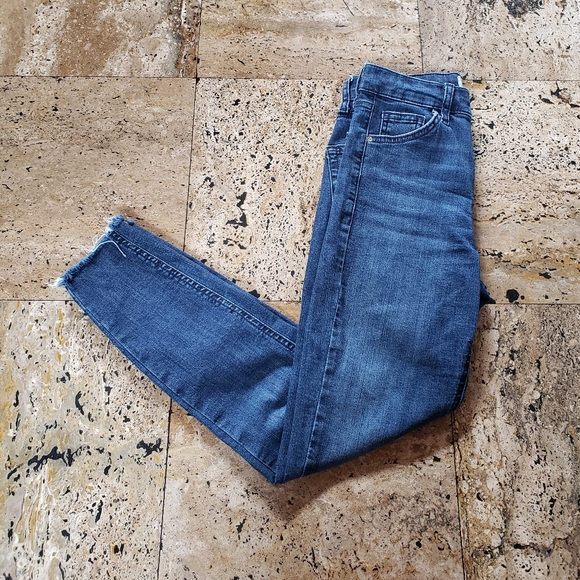 Topshop Jamie high rise skinny crop jeans - Picture 1 of 3